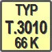 Piktogram - Typ: T.3010-66 K